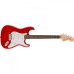 Fender 0378034538 Squier FSR Affinity Stratocaster QMT Laurel Fingerboard - Crimson Red Transparent